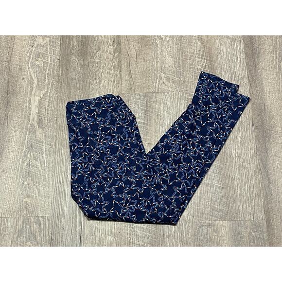 LuLaRoe Leggings Americana/Patriotic Stars Popsicle Bomb Pops Mommy & Me OS+L/XL - Picture 2 of 5